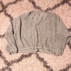 NWOT Oversides Grey Slouchy Sweater